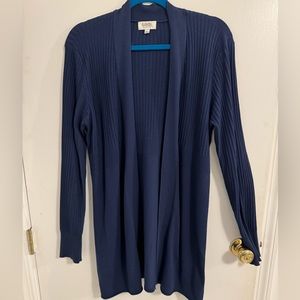 Eleven Eleven Navy Blue Cardigan Size L